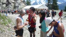 En compagnie de Sandra Vauzelle, Anne-Marie et Eric Vernet